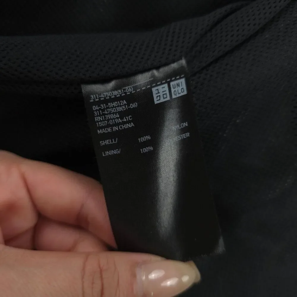 UNIQLO Windproof Stand Collar Blouson Soft Shell Hoodie Jacket Gorpcore Minimal - Picture 12 of 13
